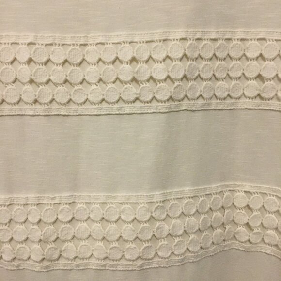 Cream Embroidery Banded Square Neck Long Sleeve Top - Picture 7 of 14